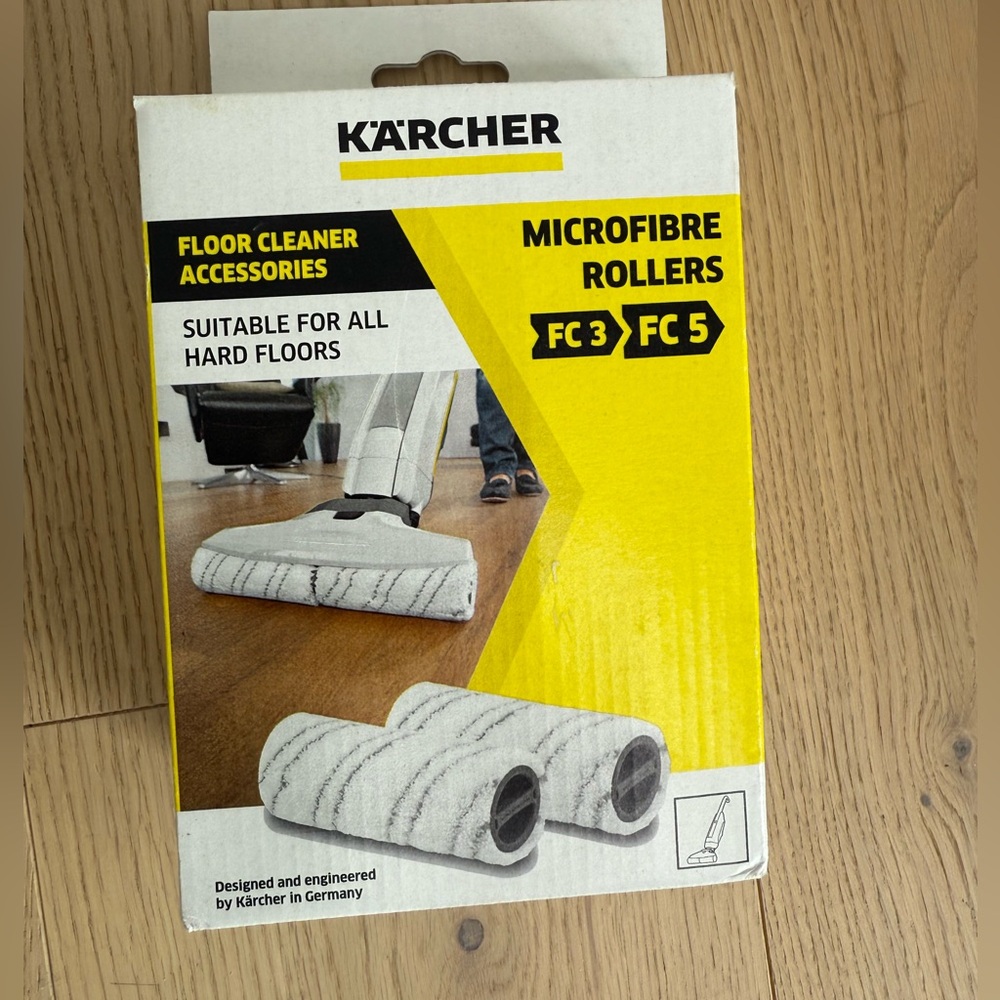 Microfibre Rollers for Floor Cleaner - White